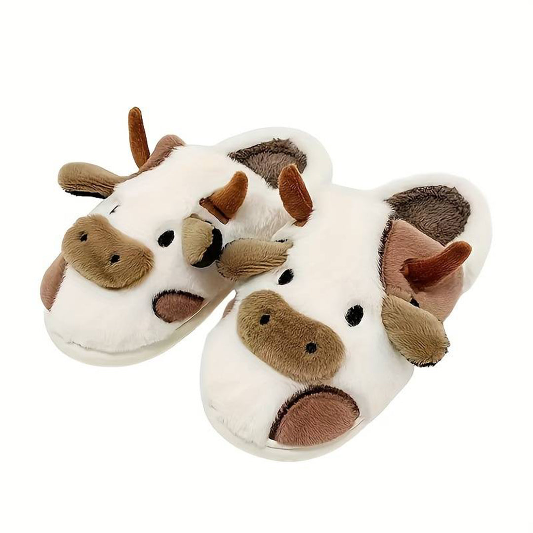 Pantuflas Vaca Acogedoras Mujer