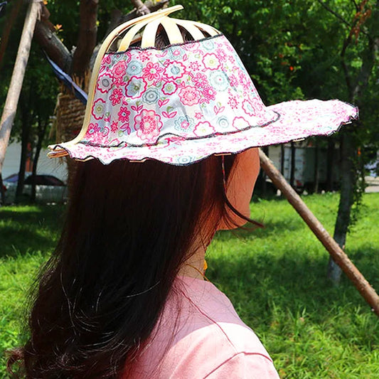 Sombrero de Seda Bambú Plegable para Mujer - Vestiria