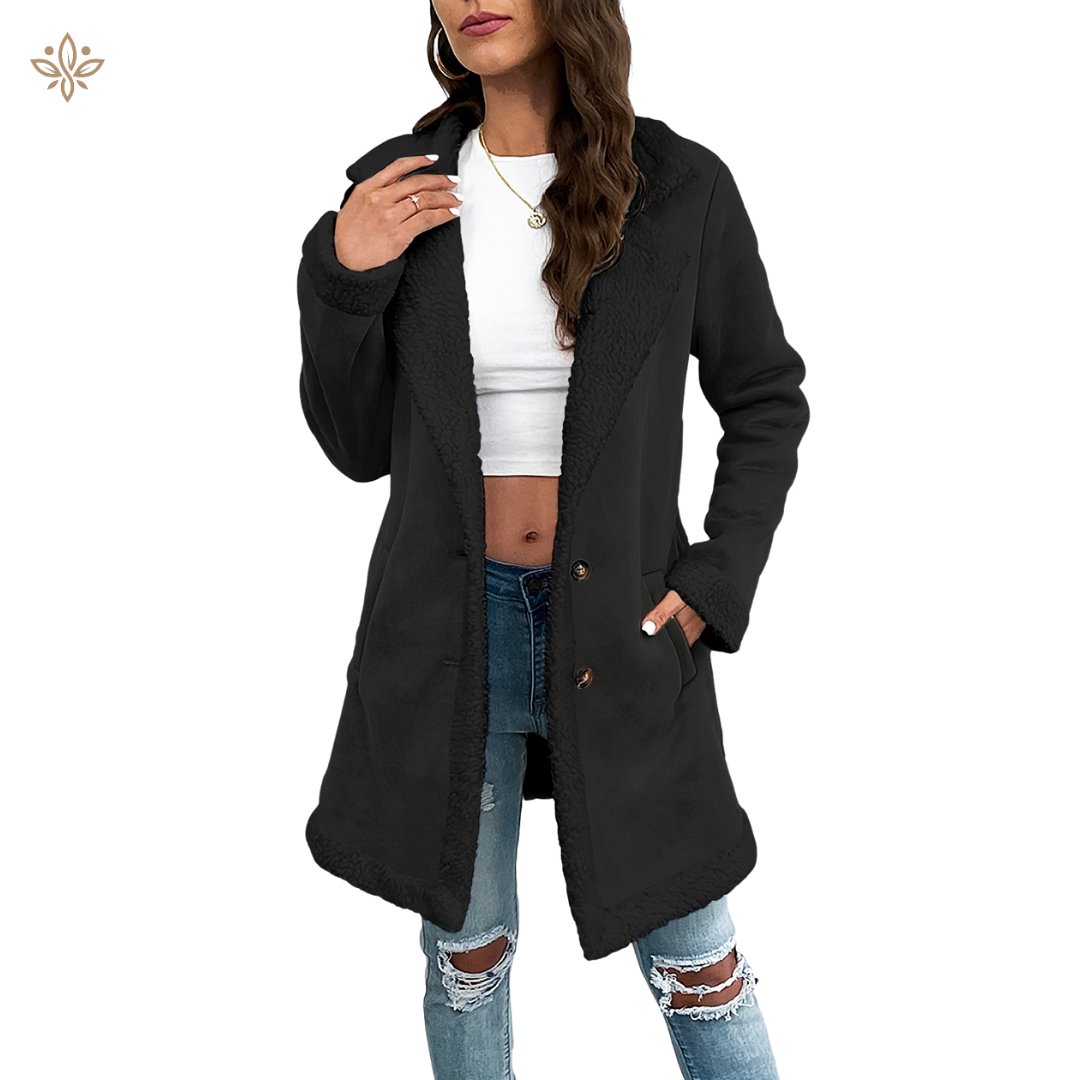 Chaqueta Mujer Abrigada Forro Polar Cálido