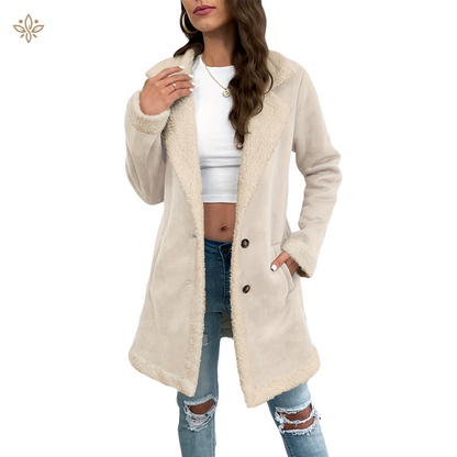 Chaqueta Mujer Abrigada Forro Polar Cálido
