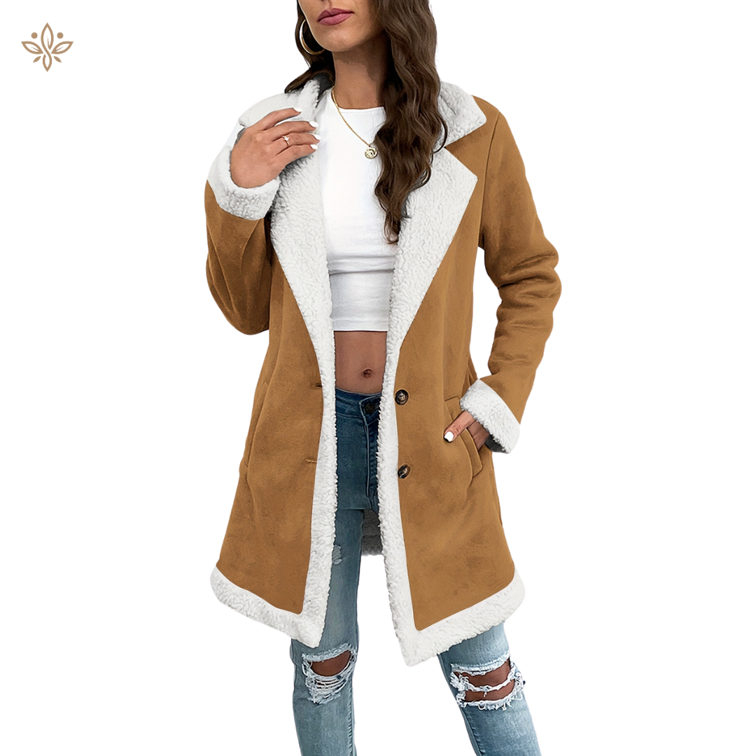 Chaqueta Mujer Abrigada Forro Polar Cálido