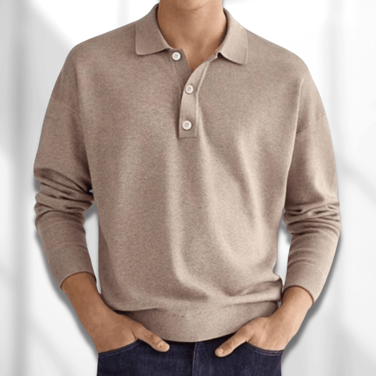 Suéter Hombre Cuello Polo Manga Larga - Vestiria