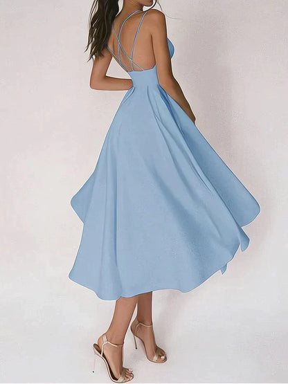 Vestido Fiesta Cuello en V Elegante