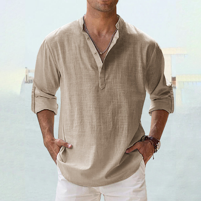 Camisa Lino Clásica Comfort - Vestiria