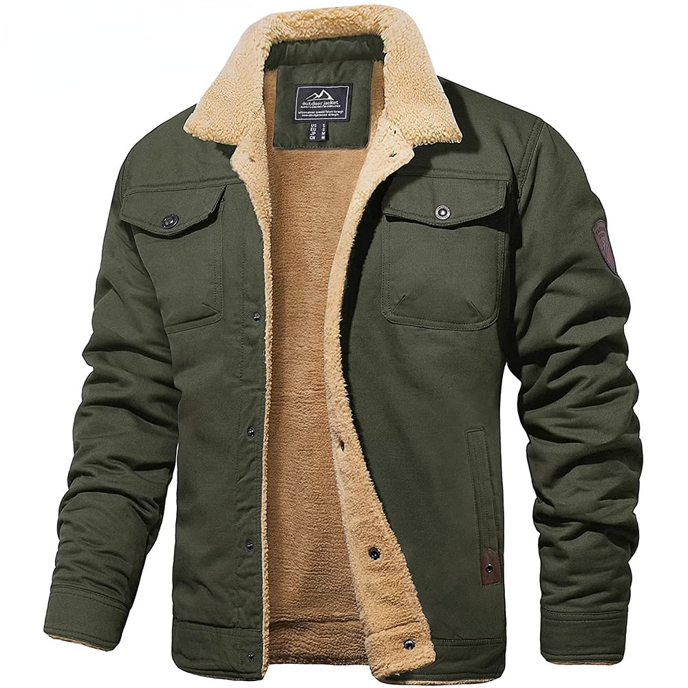 Chaqueta Invierno Sherpa Hombre Abrigada
