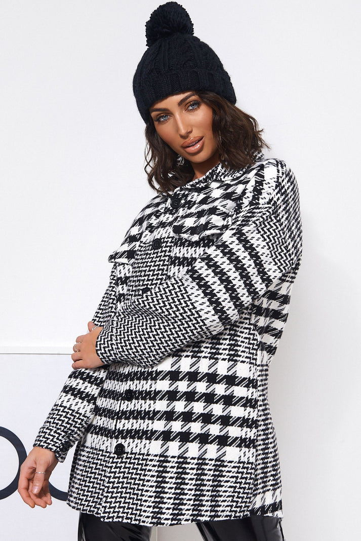 Abrigo Cuadros Grande Mujer Invierno - Vestiria