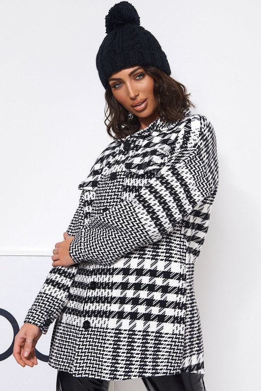 Abrigo Cuadros Grande Mujer Invierno - Vestiria