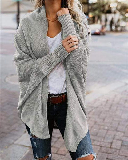 Chaqueta de punto suave manga larga mujer