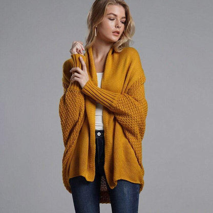 Chaqueta de punto suave manga larga mujer