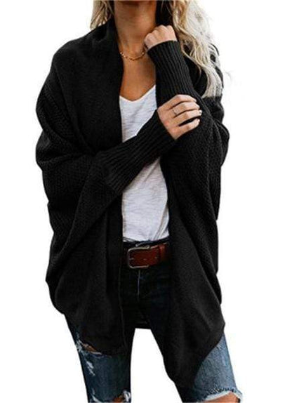 Chaqueta de punto suave manga larga mujer