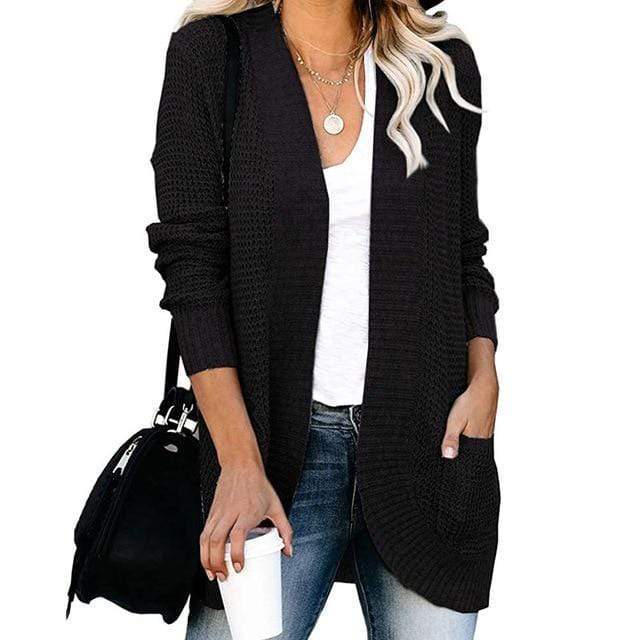 Chaqueta de punto suave mujer moderna