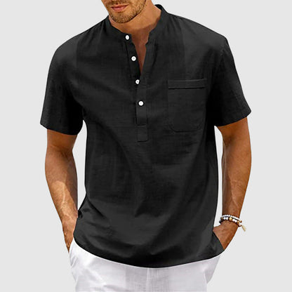 Camisa Manga Corta Estilo Clásico para Hombre - Vestiria