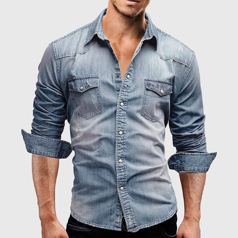 Camisa Vaquera Azul Clásica - Vestiria