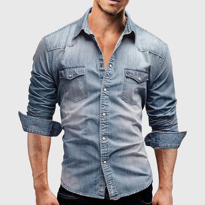 Camisa Vaquera Azul Clásica - Vestiria