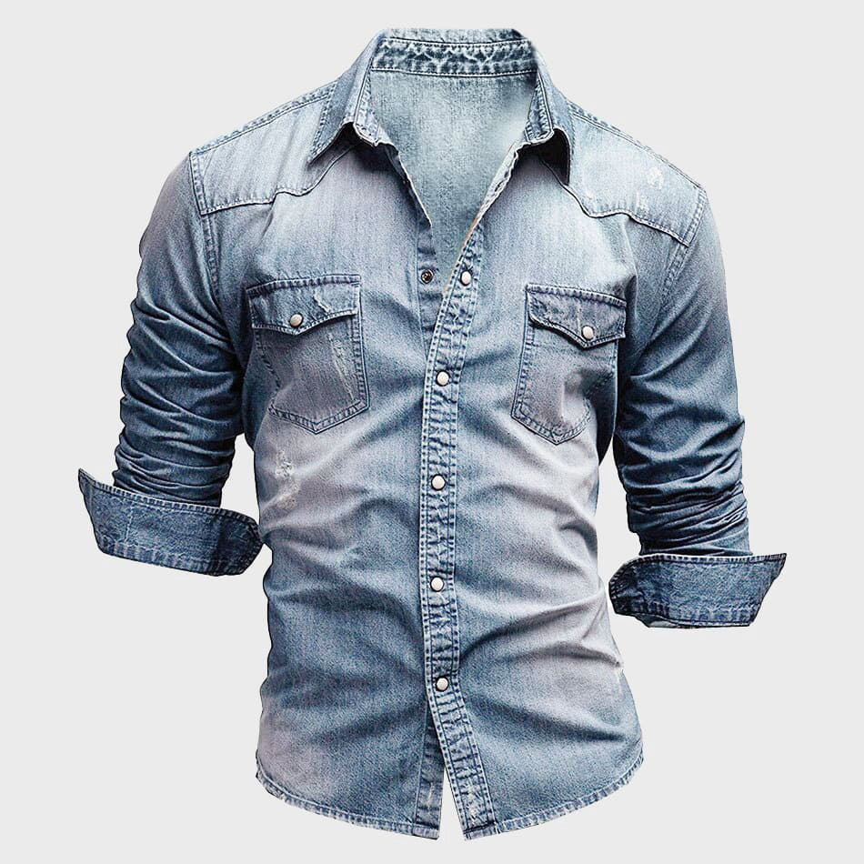 Camisa Vaquera Azul Clásica