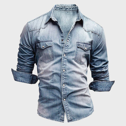Camisa Vaquera Azul Clásica