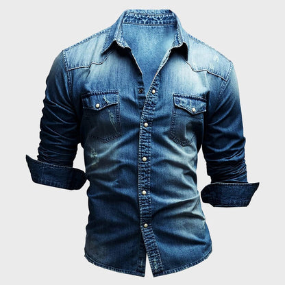 Camisa Vaquera Azul Clásica