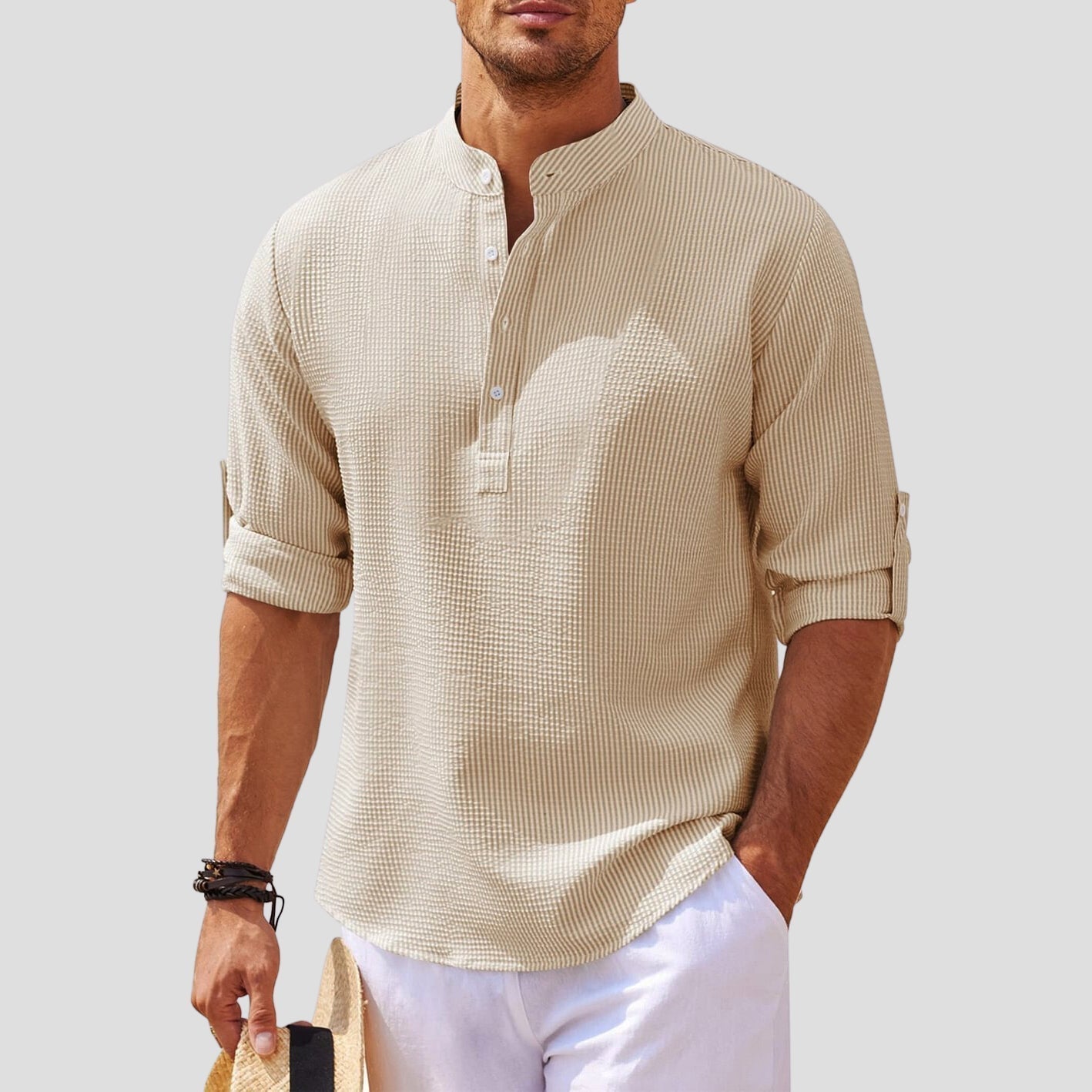 Camisa de Manga Larga Estilo Clásico