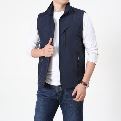 Chaleco Hombre Cuello Alto Ajustable