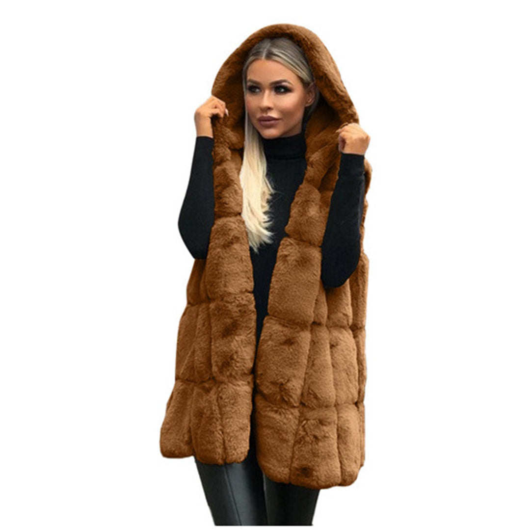 Cárdigan Mujer Largo Acogedor con Capucha