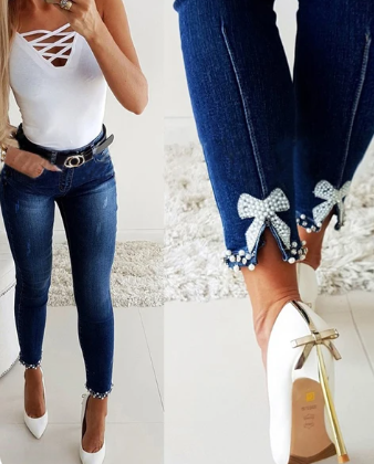 Vaqueros ajustados muy flexibles - Vestiria