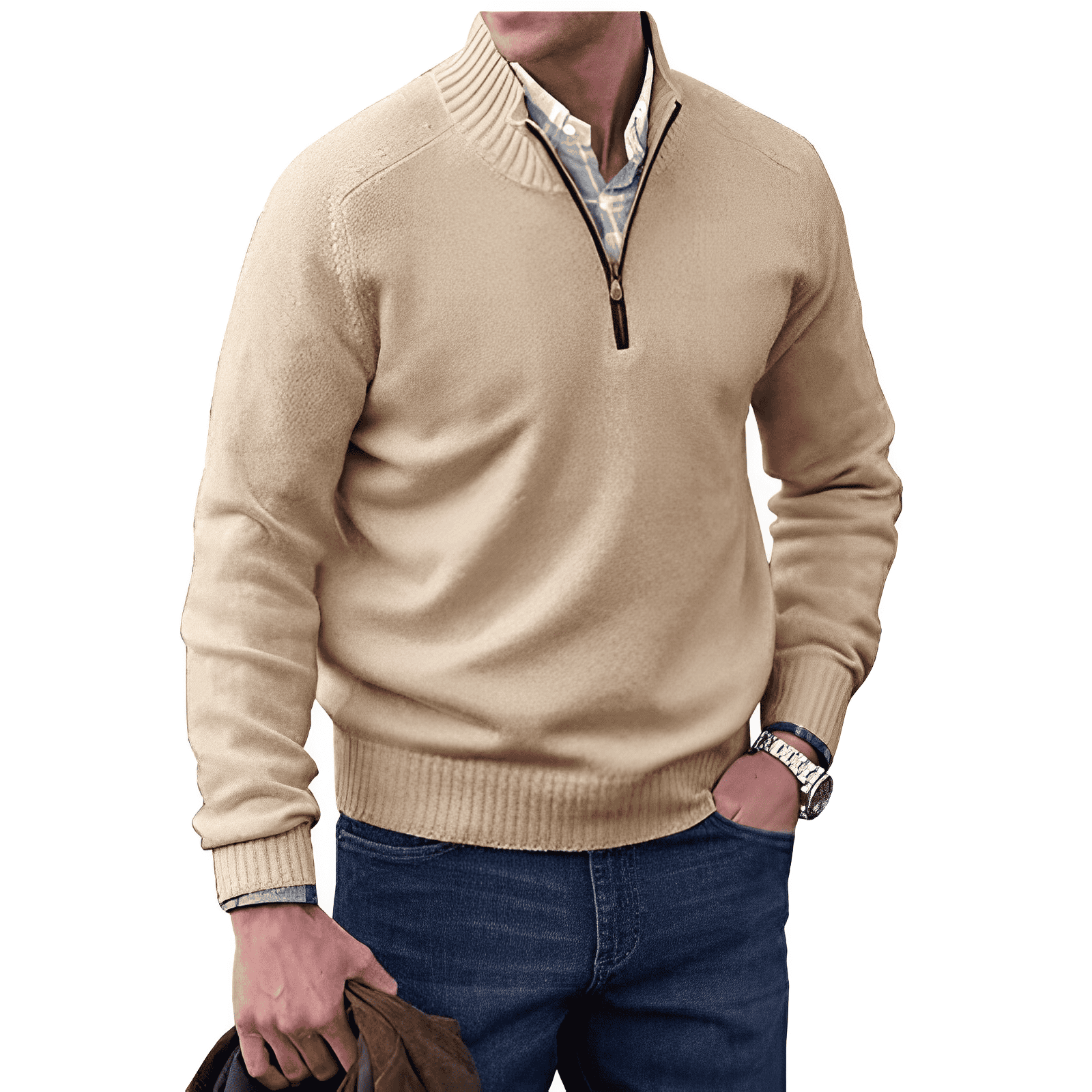 Jersey de hombre suave y cálido de pura lana - Vestiria