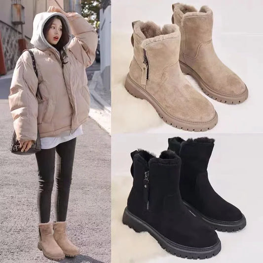 Botas Invierno Mujer Forro Peluche Calientes - Vestiria