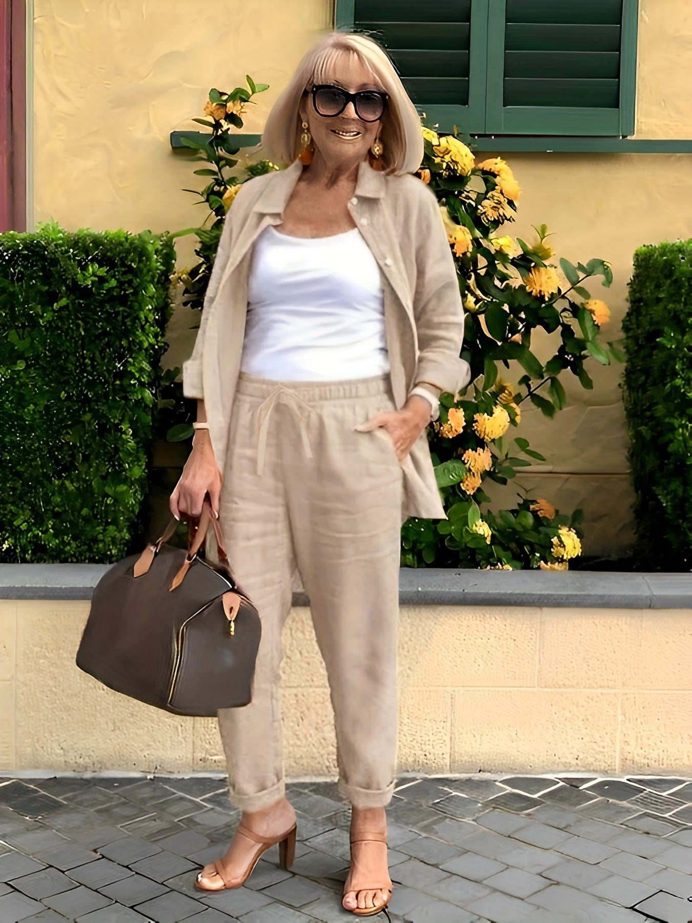 Pantalón y Camisa Conjunto Casual