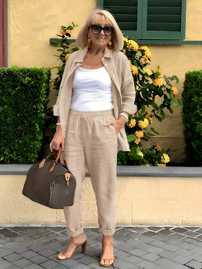 Pantalón y Camisa Conjunto Casual
