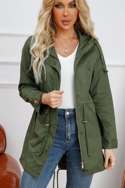 Chaqueta Parka Impermeable con Capucha - Vestiria