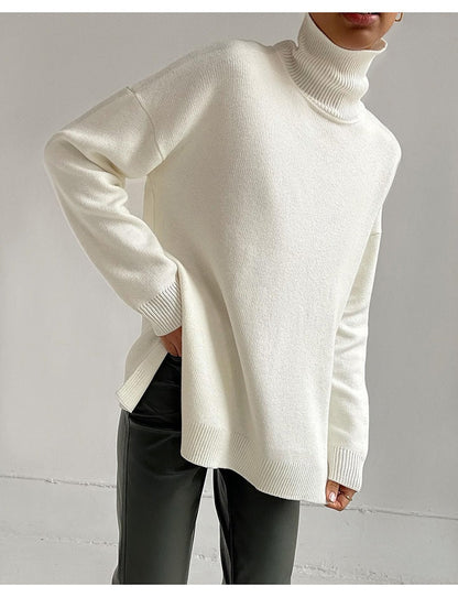 Blusa deportiva oversize con cuello alto