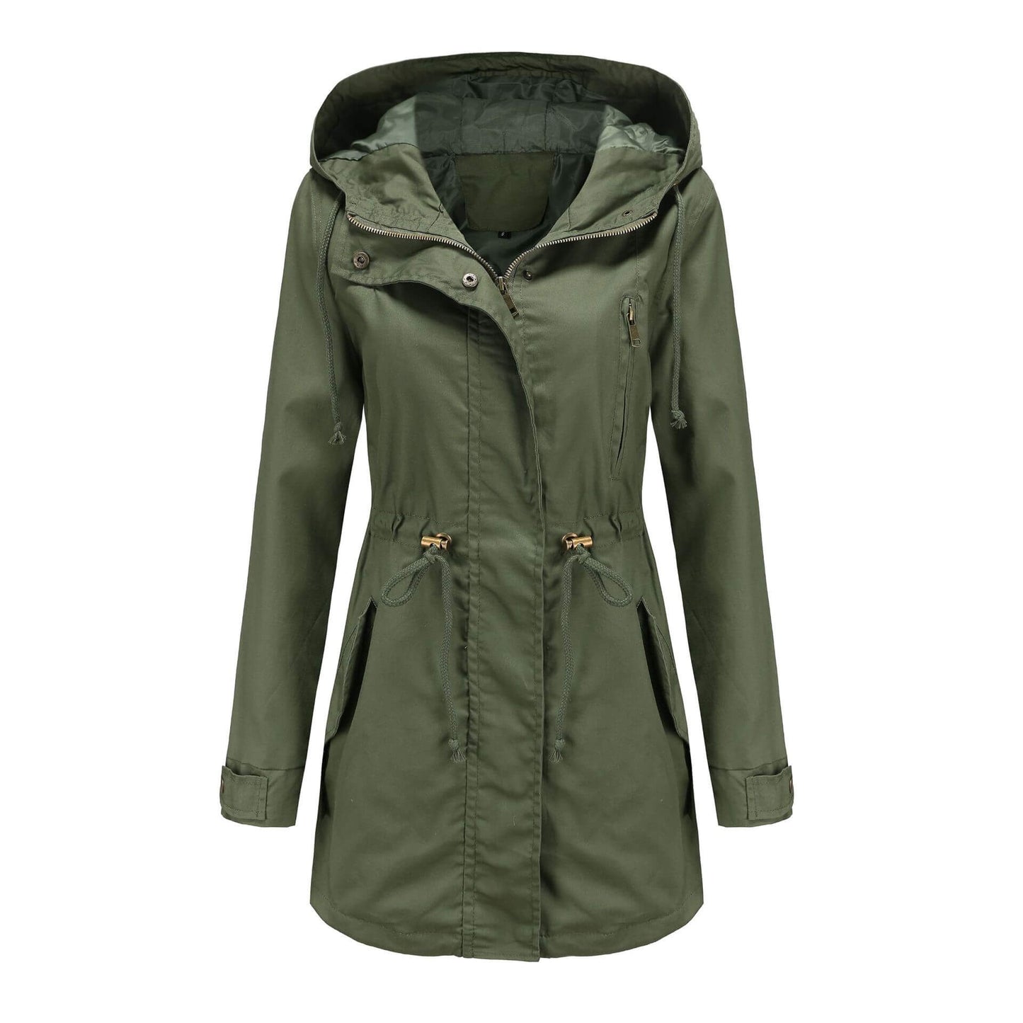 Chaqueta Parka Impermeable con Capucha