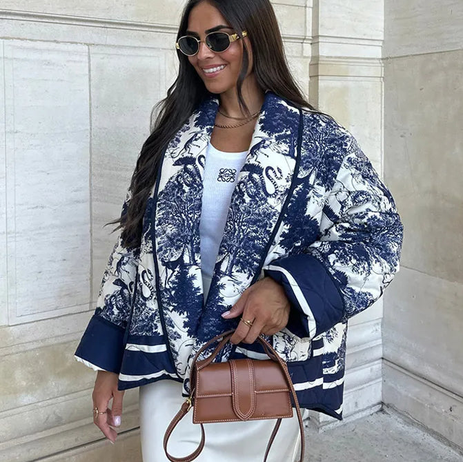 Chaqueta de abrigo Bambi estampado divertido