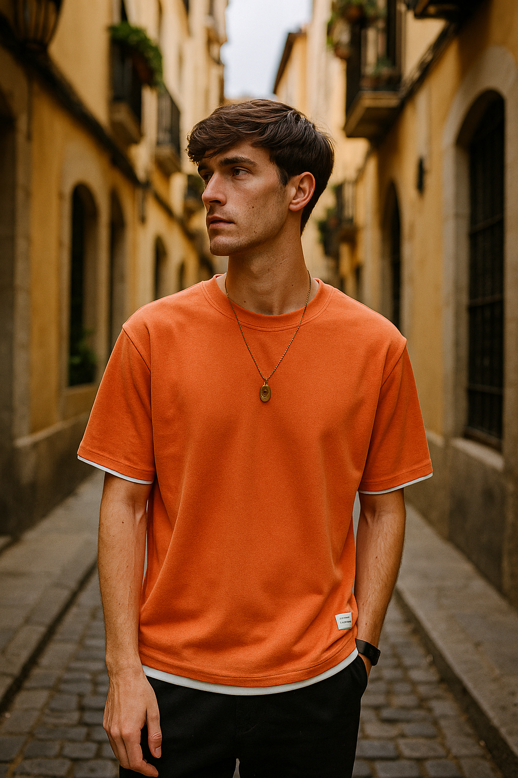 Camiseta Hombre Verano Ligera Manga Corta