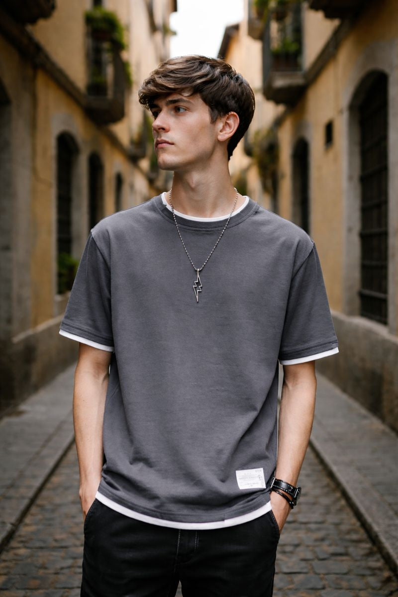 Camiseta Hombre Verano Ligera Manga Corta