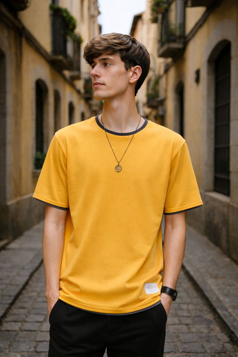 Camiseta Hombre Verano Ligera Manga Corta
