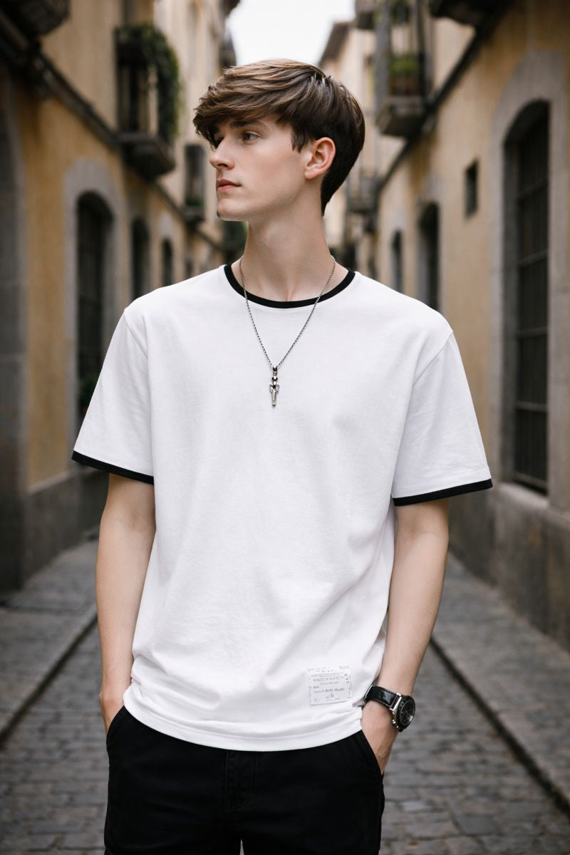 Camiseta Hombre Verano Ligera Manga Corta