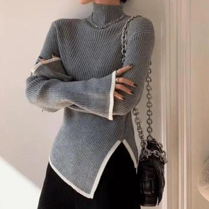 Jersey Cuello Alto Sofisticado Invierno
