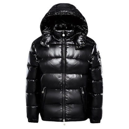 Chaqueta abrigadora de invierno con capucha para hombre