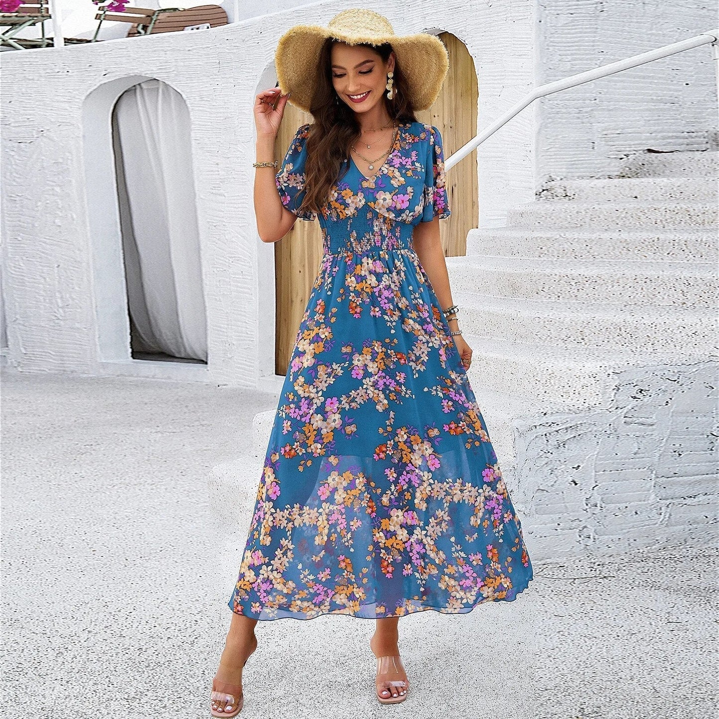 Vestido Floral Verano Ligero y Fresco