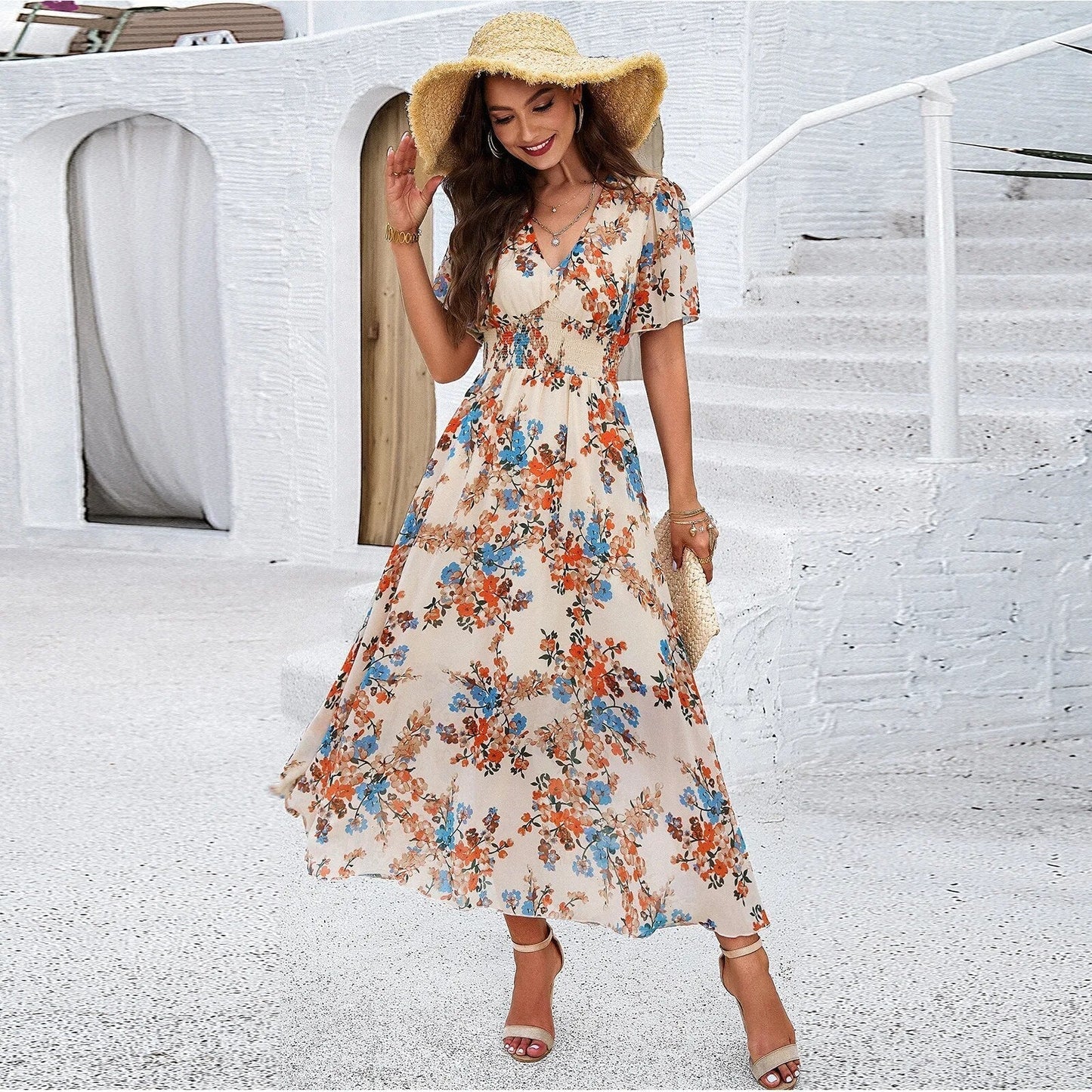 Vestido Floral Verano Ligero y Fresco