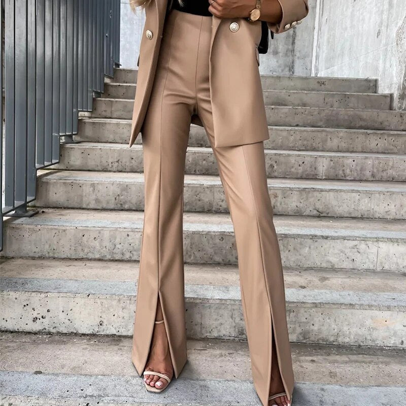 Pantalones Cuero Estilo Clásico