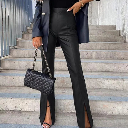 Pantalones Cuero Estilo Clásico