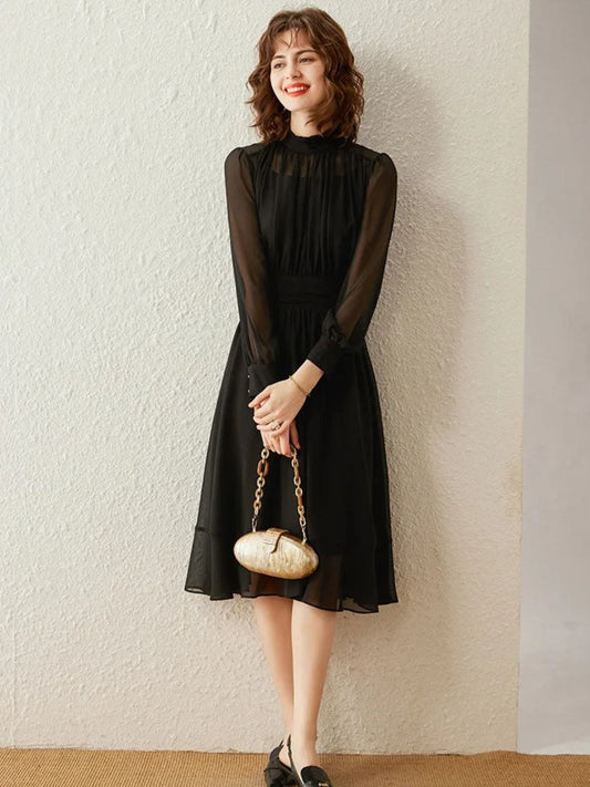 Vestido Midi Cuello Alto Verano - Vestiria