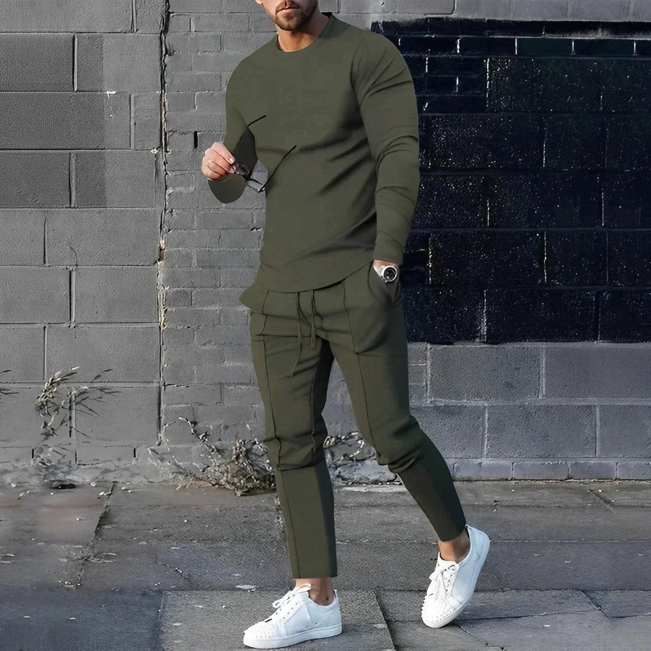 Conjunto Hombre Clásico Manga Larga