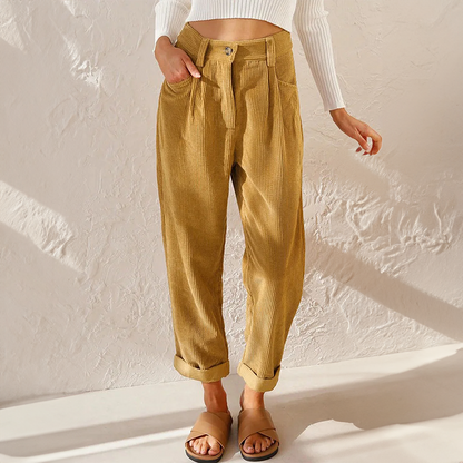 Pantalones de Pana Cómodos para Mujer - Vestiria