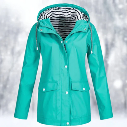 Chaqueta Mujer Impermeable Clásica Elegante