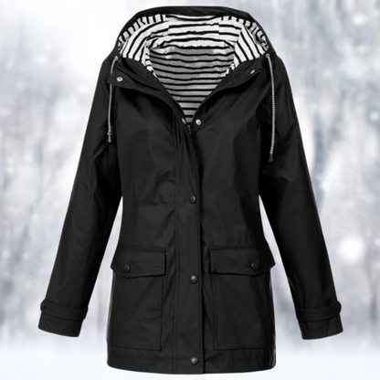 Chaqueta Mujer Impermeable Clásica Elegante