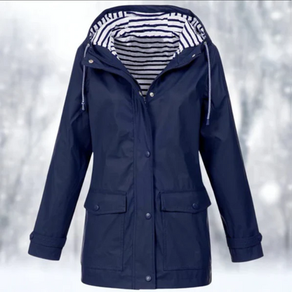 Chaqueta Mujer Impermeable Clásica Elegante