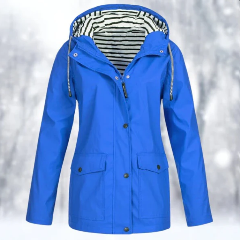 Chaqueta Mujer Impermeable Clásica Elegante